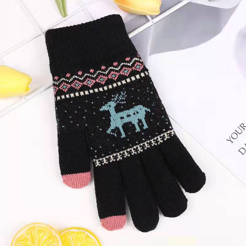 Warm With Veet Thickened Knitting Exquisite Gloves