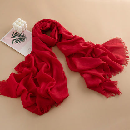 Women's Color Thin High-grade Long Air Conditioning Scarfs