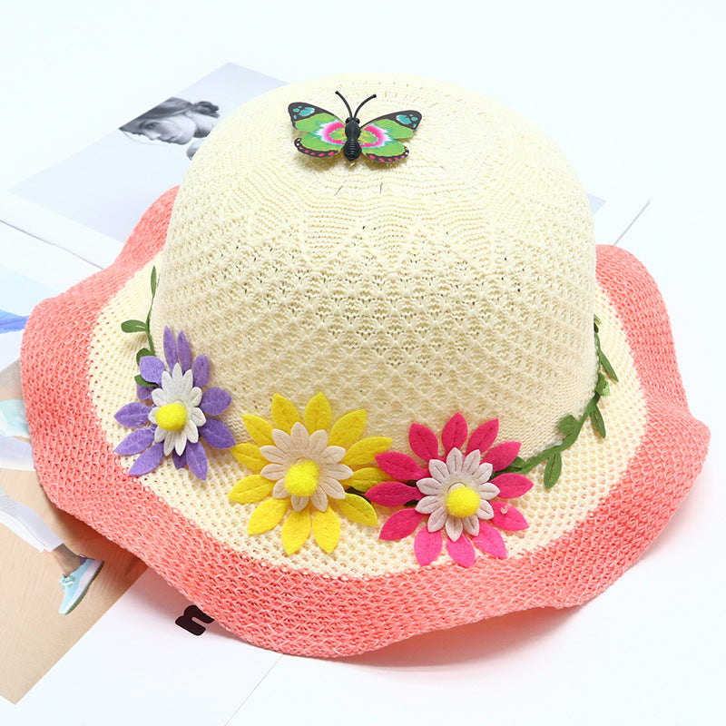 Children's Straw Summer Fisherman Boy Sun Protection The Kids' Headwear