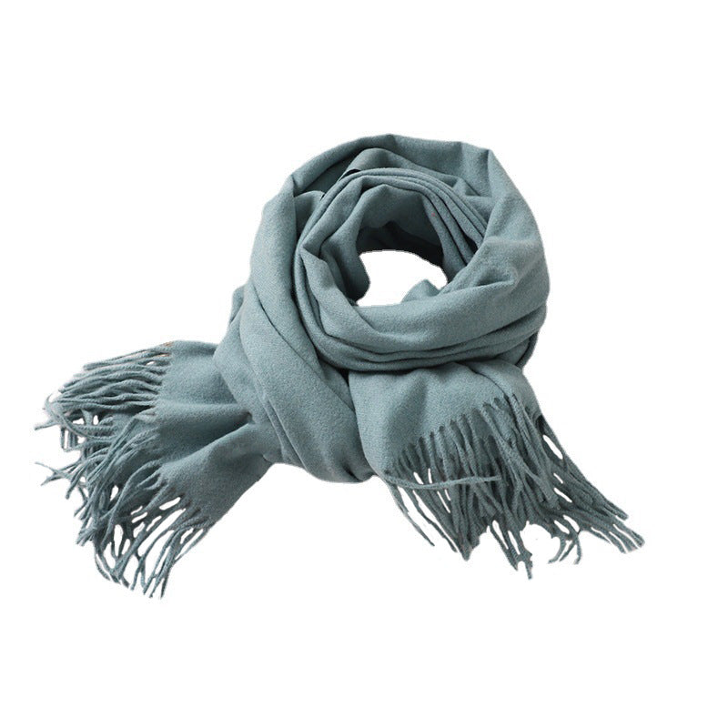 Solid Color Barbed Hair Female Thickened Scarfs