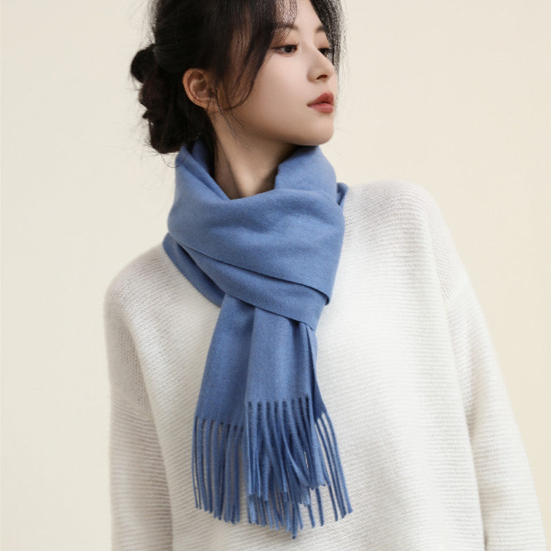 Women's Style Versatile Winter Thickened Business Wool Scarfs