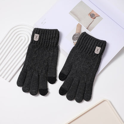 Women's & Men's Keep Warm Korean Simple Half Finger Versatile Touch Screen Gloves