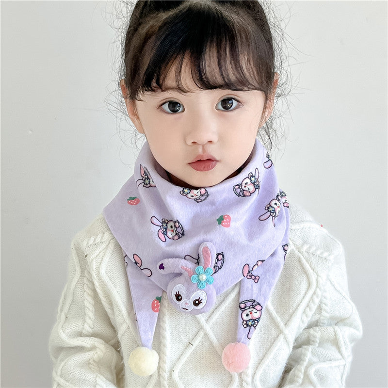 Children's Towel Color Polka Dot Pattern Double Scarfs