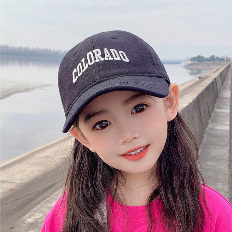 Children's Summer Letters Thin Breathable Sun Protection Sunshade Kids' Headwear