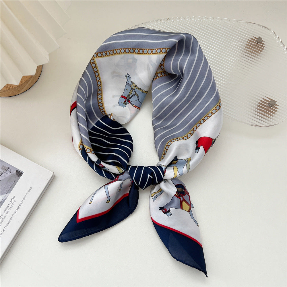 Women's French Business Wear Stewardess Neck Protection Scarfs