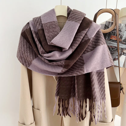 Women's Mid-length Korean Fashion Shawl Lovers Wild Scarfs