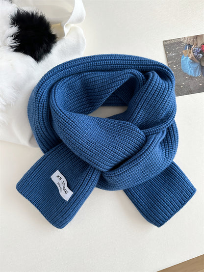 Women's Boutique Cashmere Wool Simple Pure Color Scarfs