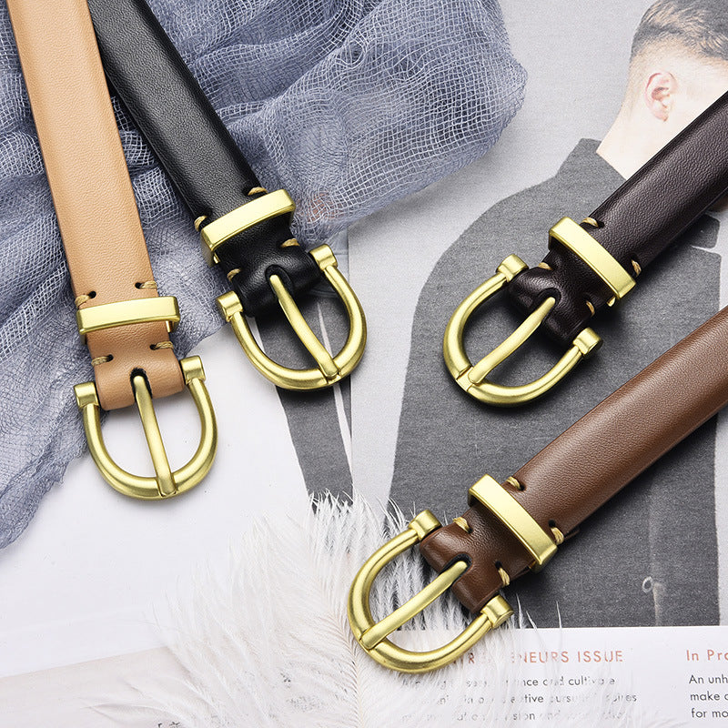 Women's Ladies Decoration Korean Fashion Jeans Casual Belts