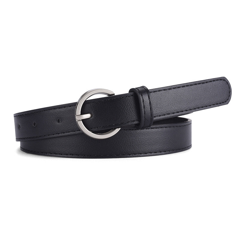 Women's Affordable Luxury Style Solid Color Jeans Belts