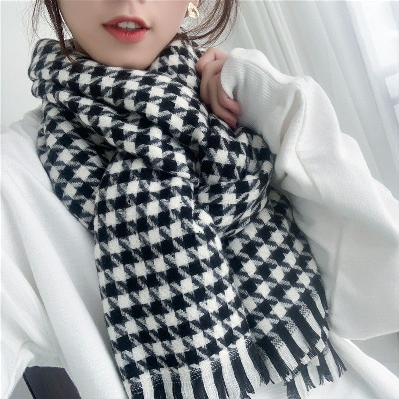 Women's & Men's For Winter High-grade Korean Style Shawl Thickened Scarfs