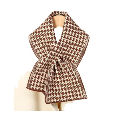 Winter Elegant Knitted Female Fashion Outdoor Scarfs