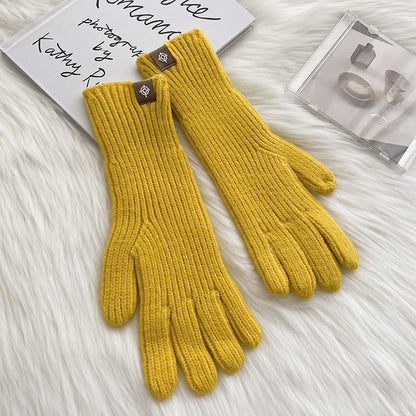 Color Procurement Service Of Korean Labeling Finger Exposed Gloves