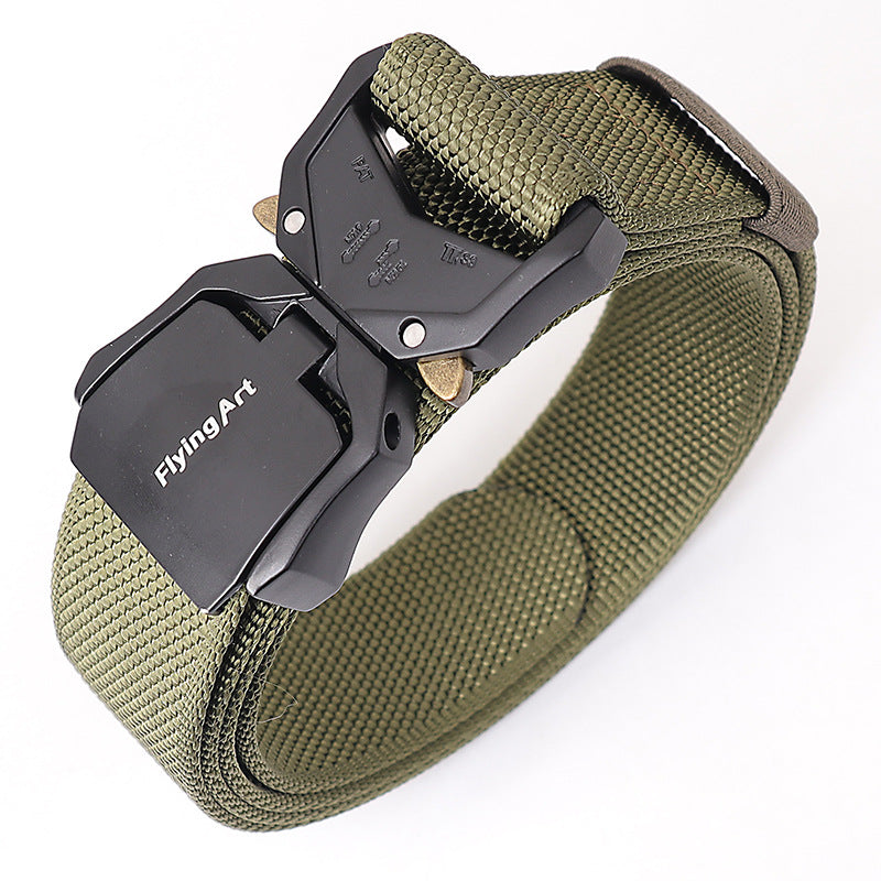 Women's & Men's Aluminum Alloy Camouflage Nylon Tactical Outdoor Belts