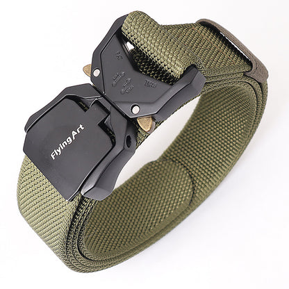 Women's & Men's Aluminum Alloy Camouflage Nylon Tactical Outdoor Belts