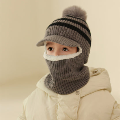 Padded Warm Keeping Woolen Fashion Ear Protection For Boys Kids' Headwear