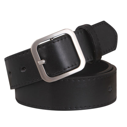 Women's Simple Fashion Square Buckle Korean Trendy Belts