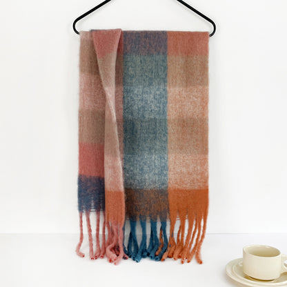 Color Small Sweet Potato Warm Mid-length Scarfs