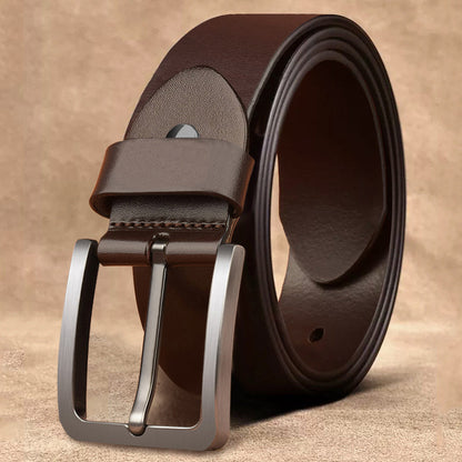 Men's Leather Casual Business Simplicity Cowhide Medium Belts