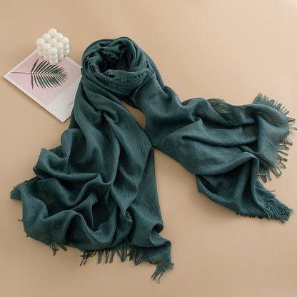 Women's Color Thin High-grade Long Air Conditioning Scarfs