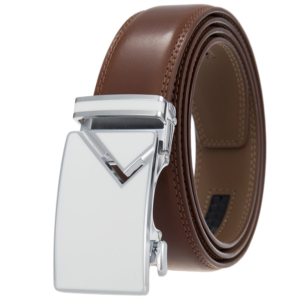 Men's Abrasive Buckle Leather Automatic Fashion Belts