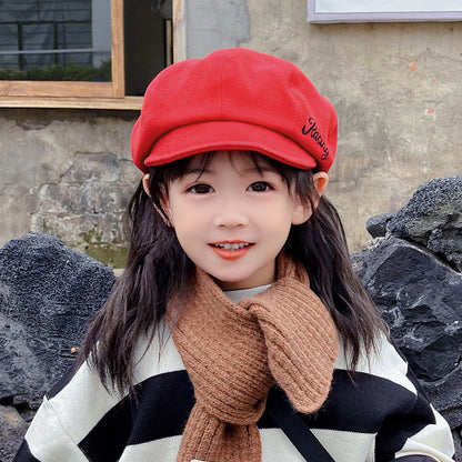 Children's Beret Hat Snapback Painter Western Style Kids' Headwear