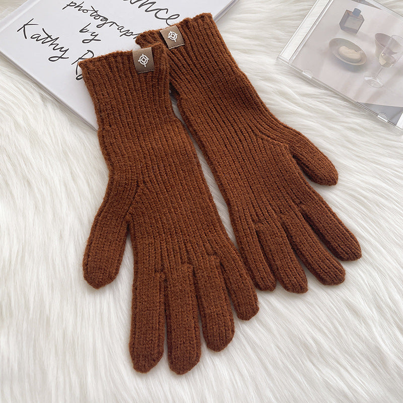 Color Procurement Service Of Korean Labeling Finger Exposed Gloves