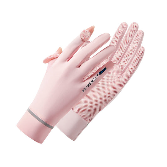 Women's Sports Driving Biking Breathable Thin Ice Gloves