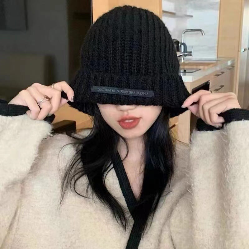 Women's & Men's Warm Knitted Hat Letters Woolen Ear Protection Hats & Caps