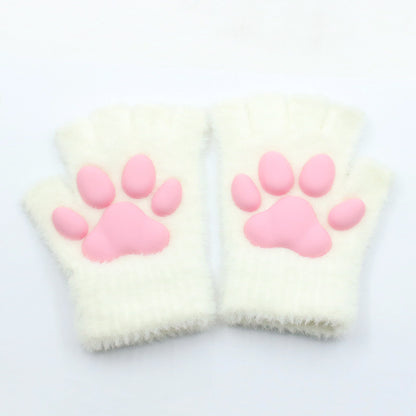 Silicone Cat's Paw Cute Cat Plush Gloves