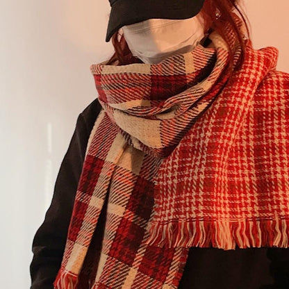 Female Winter High-grade Mohair Artificial Cashmere Scarfs