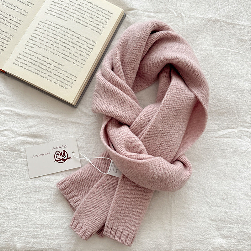 Women's & Men's Australian Pure Cotton Wool Color Winter Scarfs