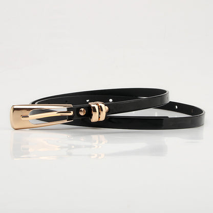 Women's Thin Alloy Buckle Fashion Korean Style Belts