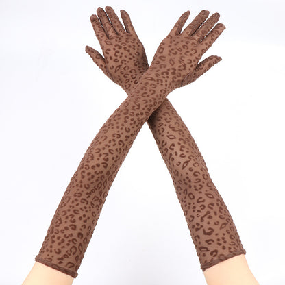 Women's Mesh Thin Lace Driving Sun Protection Halloween Gloves