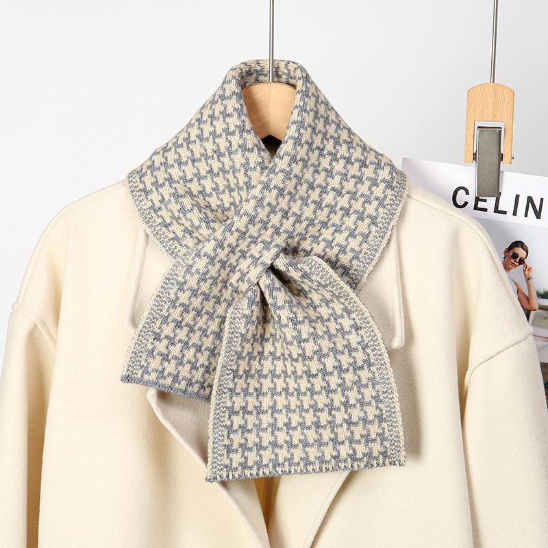 Winter Elegant Knitted Female Fashion Outdoor Scarfs