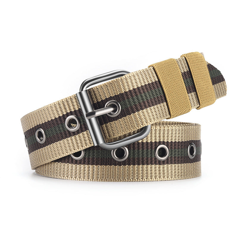 Men's Fashion Pin Buckle Imitation Nylon Woven Belts