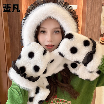 Women's Plush Warm Korean Style Cute Fashion Scarfs