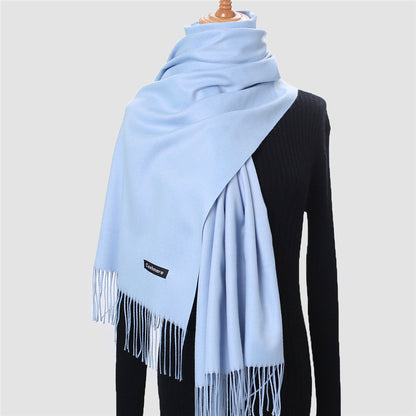 Women's Color Artificial Cashmere Monochrome Fashion Warm Scarfs