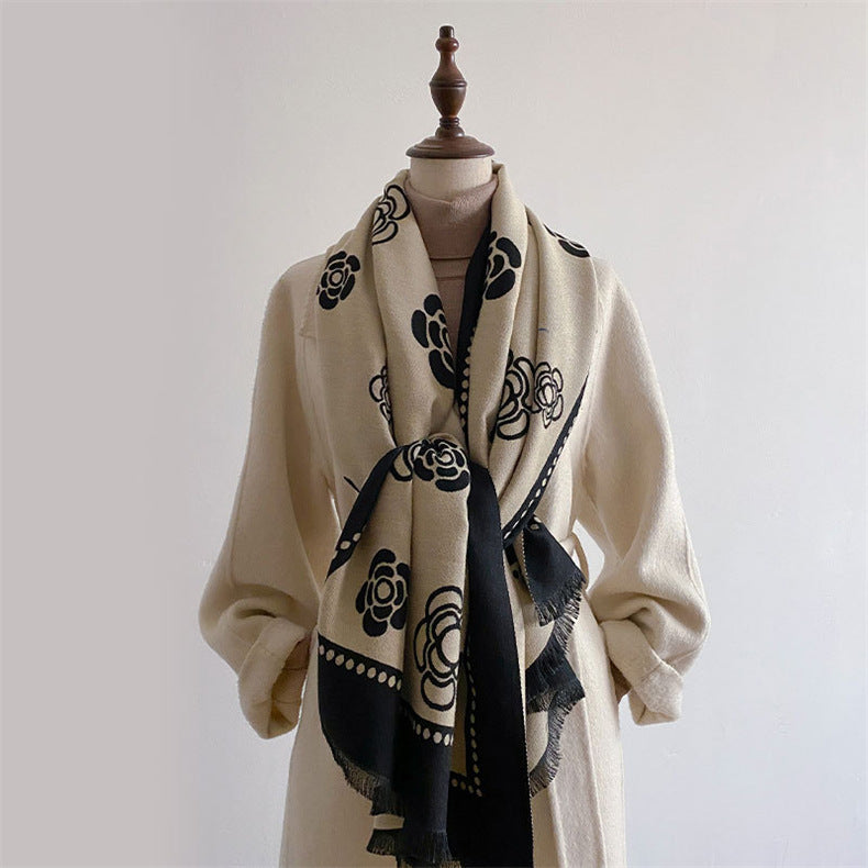 Winter High Sense Thick Warm Air Conditioning Scarfs