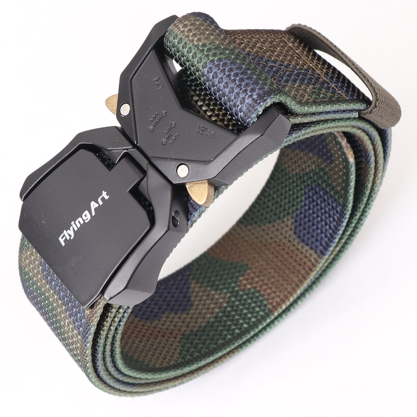 Women's & Men's Aluminum Alloy Camouflage Nylon Tactical Outdoor Belts