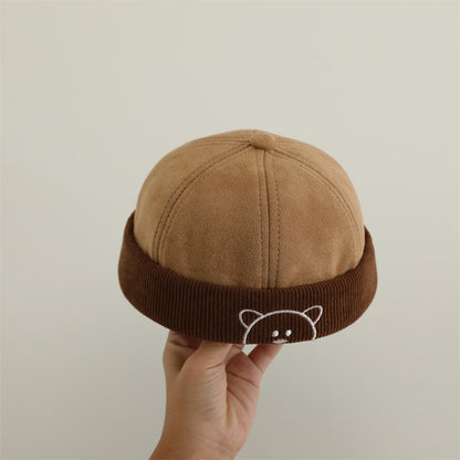 Women's & Men's Chinese Landlord Korean Deerskin Veet Western Kids' Headwear