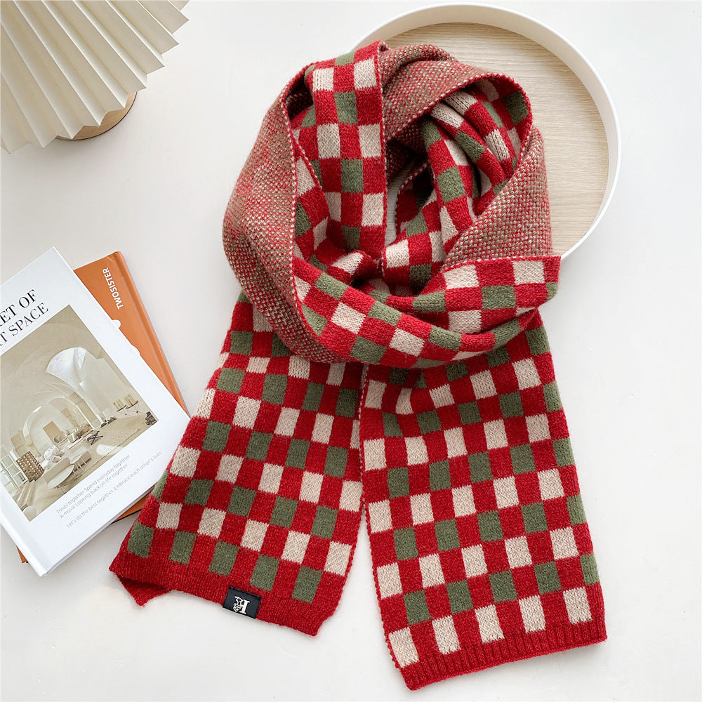 Women's Long Knitted Korean Thickened Warm Fashionable Scarfs