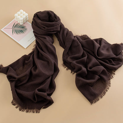 Women's Color Thin High-grade Long Air Conditioning Scarfs