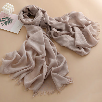 Women's Color Thin High-grade Long Air Conditioning Scarfs