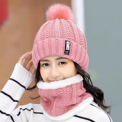 Women's Winter Korean Style Wool Hat Fleece-lined Hats & Caps