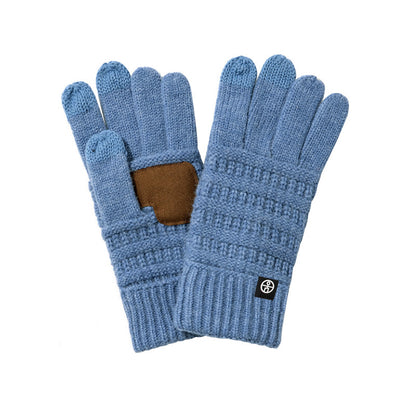 Warm Outdoor Windproof Knitting Wool Cycling Thickened Gloves