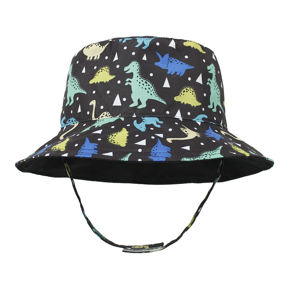 Children's Hat Reversible Sun Outdoor Cartoon Printing Kids' Headwear