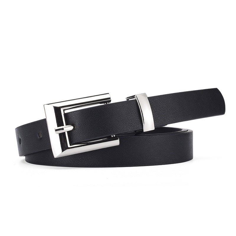 Women's Fashion Gold Buckle Elegant Decorative Thin High-grade Belts