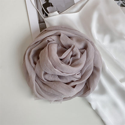 Women's Thin Desert Shawl Color Wins Cotton Scarfs