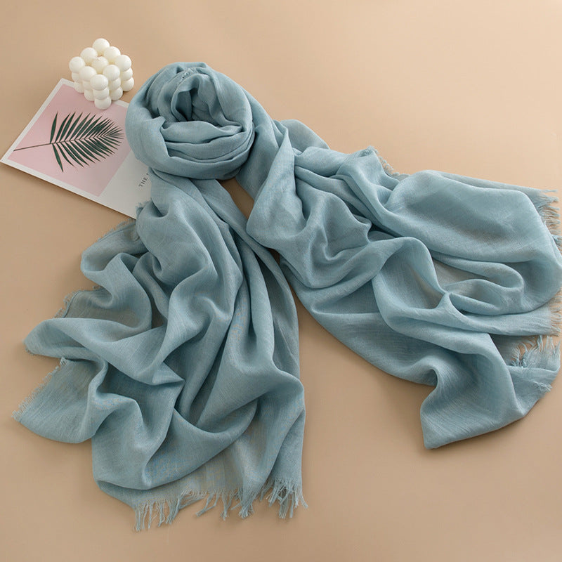 Women's Color Thin High-grade Long Air Conditioning Scarfs