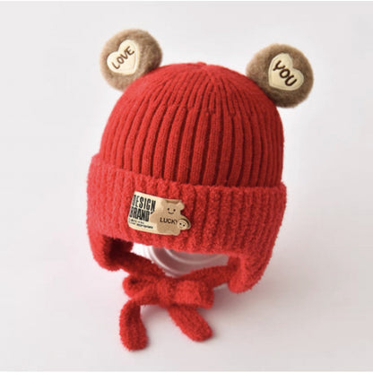 Hat Cute Boy Little Wool Thickened Kids' Headwear